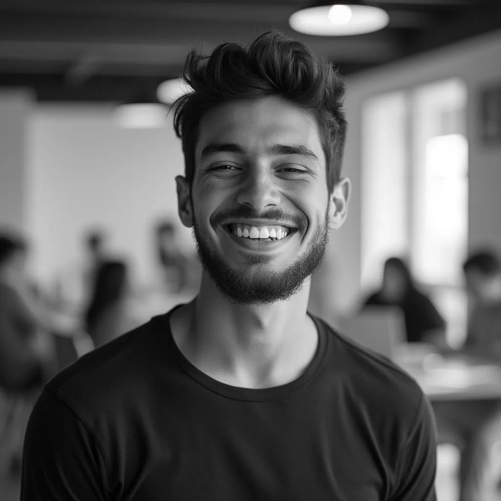 Emprendedora sonriendo