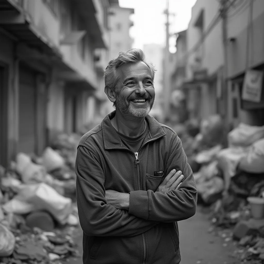 Inversor particular sonriendo