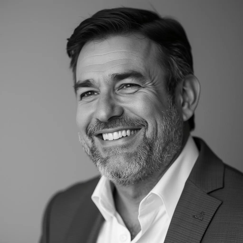 Retrato de Ricardo Montes, cliente satisfecho